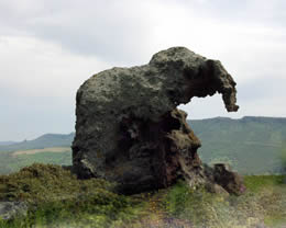 Elefantformasjon i lavastein